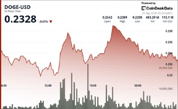 DOGE Holds Above 200DMA, Breakout Needs Daily Close Through $0.24 DOGE Holds Above 200DMA, Breakout Needs Daily Close Through $0.24