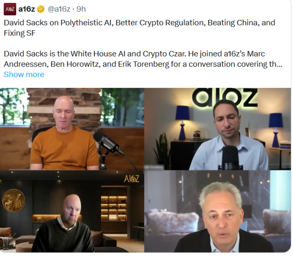 Crypto czar David Sacks argues AI threat is Orwellian, not Terminator Crypto czar David Sacks argues AI threat is Orwellian, not Terminator