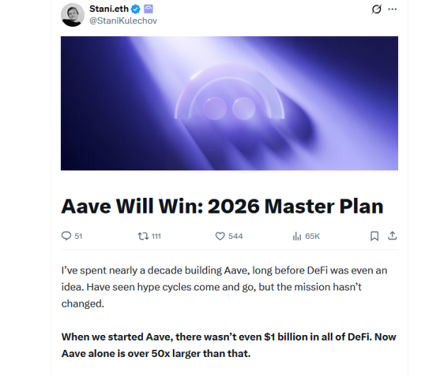 Aave founder outlines 2026 &lsquo;master plan&rsquo; after end to SEC probe