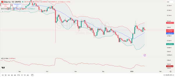 Shiba Inu Analysis for Jan 15: Shiba Inu Must Hold Above This Bollinger Band Support: What&rsquo;s Next?