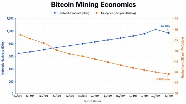 Bitcoin Mining Hashrate Nears 1 ZH/s as AI Data Centers Squeeze Miner Profits